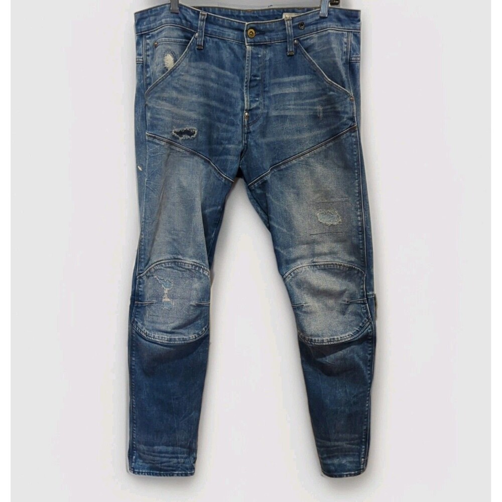 G-Star Y2K Men's Jeans‎ 3D Dimension Tapered Jeans Medium Wash Blue 32/32 Grunge